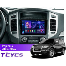 Штатна магнітола Teyes CC3 4+64 Gb Mitsubishi Pajero 4 V80 V90 2006-2024 9"