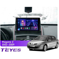 Штатна магнітола Teyes CC3 4+64 Gb Renault Megane 2 2002-2009 9"