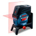 Лазерний нівелір Bosch GCL 2-50 С Professional, акб GBA 12 V 2 Ah і з/п, з тримачами BM 3 і RM2, мішенню, чохлом, в кейсі (0601066G03)