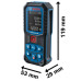 Лазерний далекомір Bosch GLM 50-22 Professional з чохлом (0601072S00)