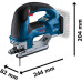 Акумуляторний лобзик Bosch GST 18V-155 BC Professional, без акб і з/п, в картоні (06015B1001)