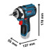 Акумуляторний ударний гайковерт Bosch GDR 12V-105 Professional, без акумулятора та з/п, у картоні (06019A6901)