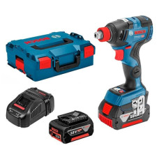 Акумуляторний ударний гайковерт Bosch GDX 18V-200 C Professional, 2 акб 5 Ah, з/п GAL 1880 CV, в L-Boxx 136 (06019G4201)
