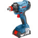 Акумуляторний ударний гайковерт Bosch GDX 180-LI Professional, 2 акб 2 Ah, з/п GAL 18V-40, у кейсі (06019G5223)