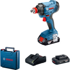 Акумуляторний ударний гайковерт Bosch GDX 180-LI Professional, 2 акб 2 Ah, з/п GAL 18V-40, у кейсі (06019G5223)