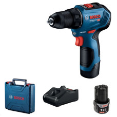 Акумуляторний дриль-шурупокрут Bosch GSR 12V-30 Professional, 2 акб 12 В 2 Ah в чемодані (06019G9000)