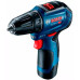 Акумуляторний ударний дриль-шурупокрут Bosch GSB 12V-30 Professional, без акб і з/п, у кейсі (06019G9102)