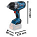 Акумуляторний ударний гайковерт Bosch GDS 18V-1050 H Professional, 2 акб GBA 5 Ah і з/п GAL 18V-40, в L-Boxx 136 (06019J8522)