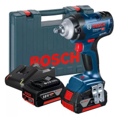 Акумуляторний ударний гайковерт Bosch GDS 18V-400 Professional, 2 акб 5 Ah, з/п GAL 18V-40, у кейсі (06019K0020)