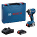 Акумуляторний ударний гайковерт Bosch GDR 18V-215 Professional, 2 акб GBA 18V 2.0Ah та з/п GAL 18V-20  у кейсі (06019N2022)