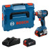 Акумуляторний ударний гайковерт Bosch GDX 18V-285 Professional, 2 акб GBA 18V 4.0Ah та з/п GAL 18V-40, у L-BOXX (06019N2102)