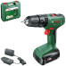 Акумуляторний ударний дриль-шурупокрут Bosch EasyImpact 18V-40, 1 акб PBA 18V 2Ah і з/в AL 18V-20, у кейсі (06039D8107)