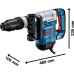 Відбійний молоток Bosch GSH 5 CE Professional у чемодані з пікоподібним зубилом (0611321000)