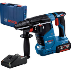 Акумуляторний перфоратор Bosch GBH 187-Li Professional, патрон SDS-Plus, акб GBA 18V 5 Ah і з/п GAL 18V-40, у кейсі (0611923022)