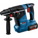 Акумуляторний перфоратор Bosch GBH 187-Li Professional, патрон SDS-Plus, акб GBA 18V 5 Ah і з/п GAL 18V-40, у кейсі (0611923022)