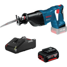 Акумуляторна шабельна пила Bosch GSA 18 V-LI Professional з 1 акб GBA 18V 4 Ah і з/п GAL 18V-40, в картоні (0615990L6H)