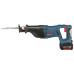 Акумуляторна шабельна пила Bosch GSA 18 V-LI Professional з 1 акб GBA 18V 4 Ah і з/п GAL 18V-40, в картоні (0615990L6H)