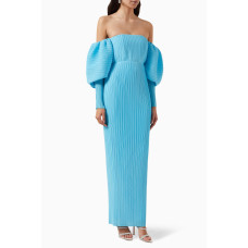 Tasmin Ribbed Maxi Dress Blue