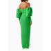 Tasmin Ribbed Maxi Dress Green