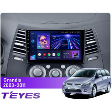 Штатна магнітола Teyes CC3 4+64 Gb Mitsubishi Grandis 1 2003-2011 (F2) 9"