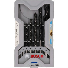 Свердло по дереву Bosch X-Pro Line, 3-10 мм, 7 шт (2607017034)
