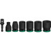 Набір ударних торцевих головок Bosch Pro Impact Socket Standard Set 1/2" 13-24 мм, 38-40 мм, з адаптерами, 7 шт (2608003032)