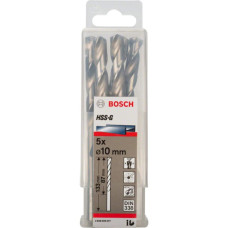 Свердло по металу Bosch HSS-G, DIN 338, 10х87 мм, 5 шт (2608595077)