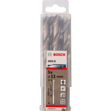 Свердло по металу Bosch HSS-G, DIN 338, 11х94 мм, 5 шт (2608595079)