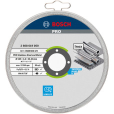 Круг відрізний Bosch Standard for Inox 125х1.6х22.23 мм, 10 шт (2608619050)