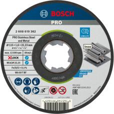 Круг відрізний Bosch X-Lock Standard for Inox 115х1.6х22.23 мм прямий (2608619362)