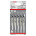 Пилка для лобзика Bosch T 101 B, 2.7х100 мм, 5 шт (2608630030)