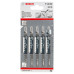 Пилка для лобзика Bosch T 144 D, 4.0-5.2х100 мм, 5 шт (2608630040)