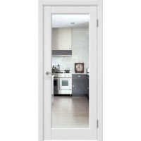 Межкомнатная дверь Tabula 1.1 эмалит серый, зеркало