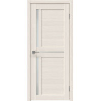 Межкомнатная дверь Vilis 13 экошпон лиственница беленая, матовое стекло