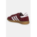 Замшевые кроссовки adidas Originals Handball Spezial x Sporty & Rich цвет бордовый JP7068