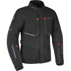 Oxford Mondial Advanced Textile Jacket - Tech Black. Strong nylon jacket with laminated waterproof membrane, removable thermal liner and CE limb armour