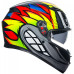 AGV K3 - Birdy 2.0 Grey / Yellow / Red. ECE 22.06 full face helmet with Max Vision anti-scratch visor and adjustable ventilation