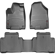 Коврики WeatherTech Black для Acura MDX (mkIII)(not hybrid)(1-2 row) 2014-2020