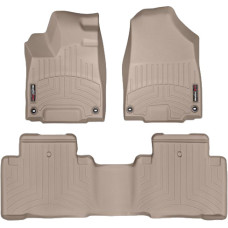 Коврики WeatherTech Beige для Acura MDX (mkIII)(not hybrid)(1-2 row) 2014-2020